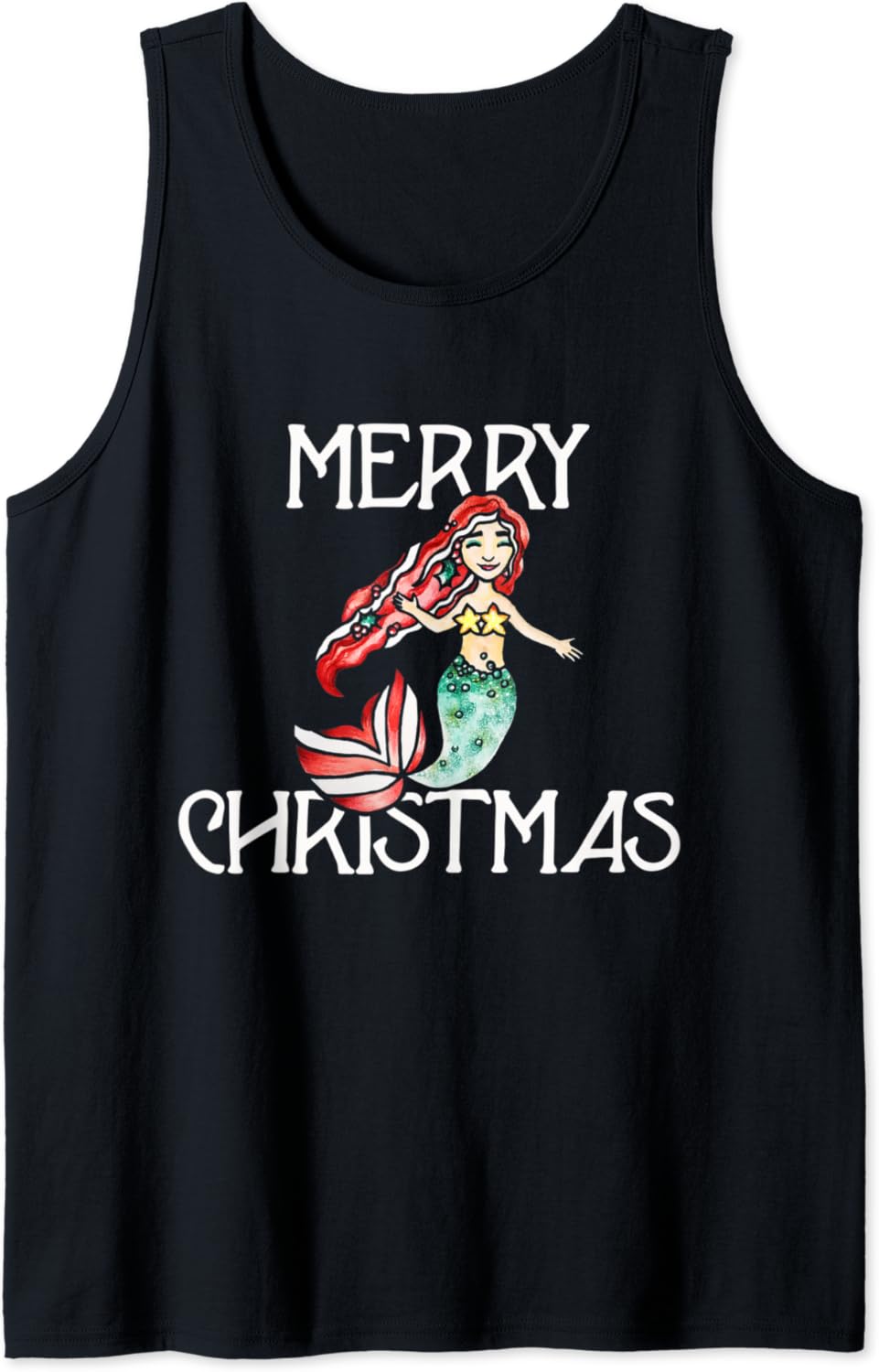 Merry Christmas Holiday Tank Top Clothing, Shoes & Jewelry